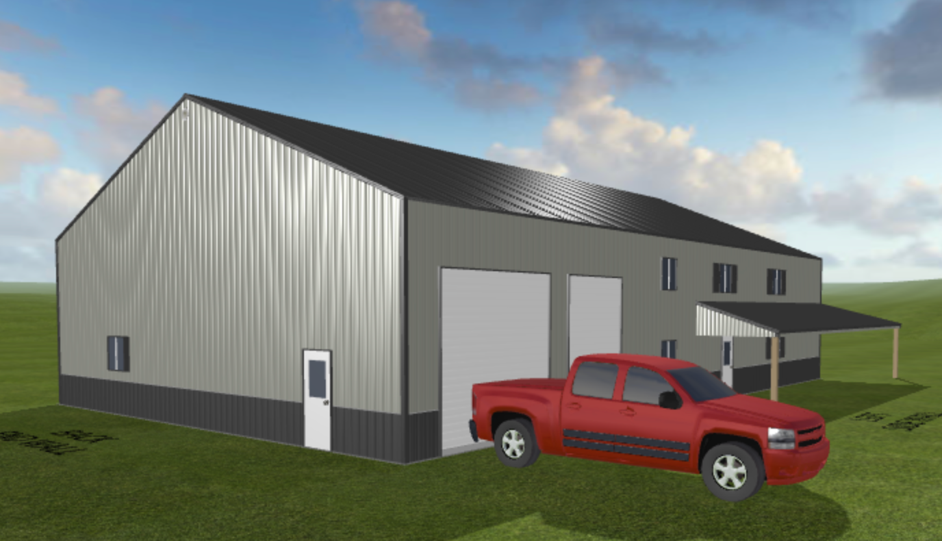 40'x70' Barndominium shell